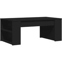 Berkfield Home Coffee Table Black 102x55x42 cm Engineered Wood | Size: 102 x 55 x 42 cm