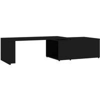 Berkfield Home Coffee Table Black 150x50x35 cm Engineered Wood | Size: 150 x 50 x 35 cm