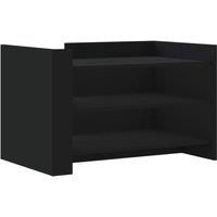 Berkfield Home Coffee Table Black 80x50x50 cm Engineered Wood | Size: 80 x 50 x 50 cm