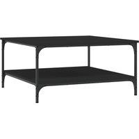 Berkfield Home Coffee Table Black 80x80x40 cm Engineered Wood | Size: 80 x 80 x 40 cm