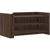Berkfield Home Coffee Table Brown Oak 100x50x50 cm Engineered Wood | Size: 100 x 50 x 50 cm