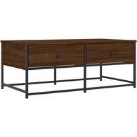 Berkfield Home Coffee Table Brown Oak 100x51x40 cm Engineered Wood | Size: 100 x 51 x 40 cm