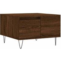 Berkfield Home Coffee Table Brown Oak 55x55x36.5 cm Engineered Wood