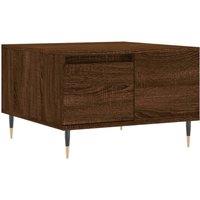 Berkfield Home Coffee Table Brown Oak 55x55x36.5 cm Engineered Wood