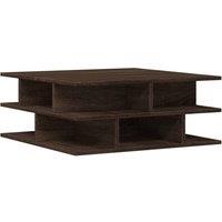 Berkfield Home Coffee Table Brown Oak 70x70x29 cm Engineered Wood | Size: 70 x 70 x 29 cm