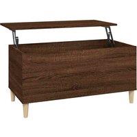 Berkfield Home Coffee Table Brown Oak 90x44.5x45 cm Engineered Wood
