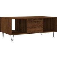 Berkfield Home Coffee Table Brown Oak 90x50x36.5 cm Engineered Wood