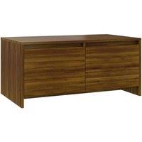 Berkfield Home Coffee Table Brown Oak 90x50x41.5 cm Engineered Wood