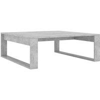 Berkfield Home Coffee Table Concrete Grey 100x100x35 cm Engineered Wood | Size: 100 x 100 x 35 cm