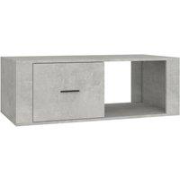 Berkfield Home Coffee Table Concrete Grey 100x50.5x35 cm Engineered Wood