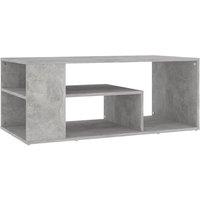 Berkfield Home Coffee Table Concrete Grey 100x50x40 cm Engineered Wood | Size: 100 x 50 x 40 cm