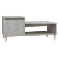 Berkfield Home Coffee Table Concrete Grey 100x50x45 cm Engineered Wood | Size: 100 x 50 x 45 cm