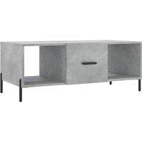 Berkfield Home Coffee Table Concrete Grey 102x50x40 cm Engineered Wood | Size: 102 x 50 x 40 cm