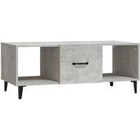 Berkfield Home Coffee Table Concrete Grey 102x50x40 cm Engineered Wood | Size: 102 x 50 x 40 cm