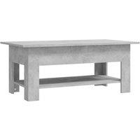 Berkfield Home Coffee Table Concrete Grey 102x55x42 cm Engineered Wood | Size: 102 x 55 x 42 cm