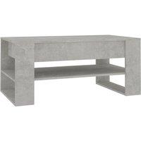 Berkfield Home Coffee Table Concrete Grey 102x55x45 cm Engineered Wood | Size: 102 x 55 x 45 cm