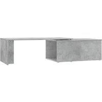 Berkfield Home Coffee Table Concrete Grey 150x50x35 cm Engineered Wood | Size: 150 x 50 x 35 cm