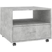 Berkfield Home Coffee Table Concrete Grey 55x55x40 cm Engineered Wood | Size: 55 x 55 x 40 cm