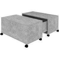 Berkfield Home Coffee Table Concrete Grey 75x75x38 cm Engineered Wood | Size: 75 x 75 x 38 cm