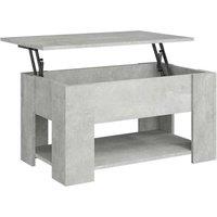 Berkfield Home Coffee Table Concrete Grey 79x49x41 cm Engineered Wood | Size: 79 x 49 x 41 cm