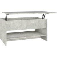 Berkfield Home Coffee Table Concrete Grey 80x50x40 cm Engineered Wood | Size: 80 x 50 x 40 cm