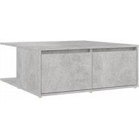 Berkfield Home Coffee Table Concrete Grey 80x80x31 cm Engineered Wood | Size: 80 x 80 x 31 cm
