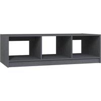 Berkfield Home Coffee Table Grey 110x50x34 cm Solid Pinewood | Size: 110 x 50 x 34 cm
