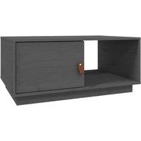 Berkfield Home Coffee Table Grey 80x50x35.5 cm Solid Wood Pine
