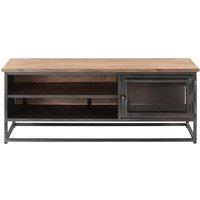 Berkfield Home Coffee Table Grey 90x50x35 cm Solid Acacia Wood | Size: 90 x 50 x 35 cm
