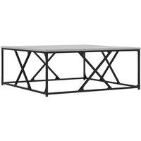 Berkfield Home Coffee Table Grey Sonoma 100x100x40 cm Engineered Wood | Size: 100 x 100 x 40 cm
