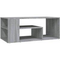 Berkfield Home Coffee Table Grey Sonoma 100x50x40 cm Engineered Wood | Size: 100 x 50 x 40 cm