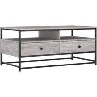 Berkfield Home Coffee Table Grey Sonoma 100x51x45 cm Engineered Wood | Size: 100 x 51 x 45 cm