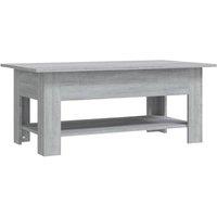 Berkfield Home Coffee Table Grey Sonoma 102x55x42 cm Engineered Wood | Size: 102 x 55 x 42 cm