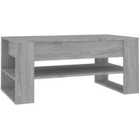 Berkfield Home Coffee Table Grey Sonoma 102x55x45 cm Engineered Wood | Size: 102 x 55 x 45 cm