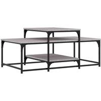 Berkfield Home Coffee Table Grey Sonoma 102x60x45 cm Engineered Wood | Size: 102 x 60 x 45 cm