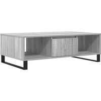 Berkfield Home Coffee Table Grey Sonoma 104x60x35 cm Engineered Wood | Size: 104 x 60 x 35 cm