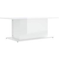 Berkfield Home Coffee Table High Gloss White 102x55.5x40 cm Engineered Wood