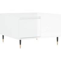 Berkfield Home Coffee Table High Gloss White 55x55x36.5 cm Engineered Wood