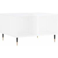 Berkfield Home Coffee Table High Gloss White 60x50x36.5 cm Engineered Wood