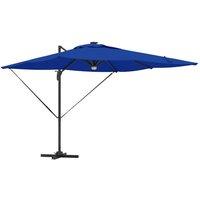 Berkfield Home Cantilever Roma Parasol with LEDs Azure Blue 286x285x270 cm Aluminium | Size: 286 x 285 x 270 cm
