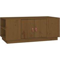 Berkfield Home Coffee Table Honey Brown 100x50x41 cm Solid Wood Pine | Size: 100 x 50 x 41 cm