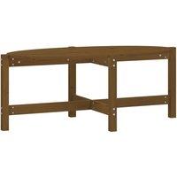 Berkfield Home Coffee Table Honey Brown 118x63x45 cm Solid Wood Pine | Size: 118 x 63 x 45 cm
