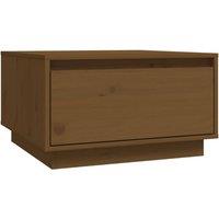 Berkfield Home Coffee Table Honey Brown 55x56x32 cm Solid Wood Pine | Size: 55 x 56 x 32 cm