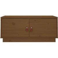 Berkfield Home Coffee Table Honey Brown 80x50x35 cm Solid Wood Pine | Size: 80 x 50 x 35 cm
