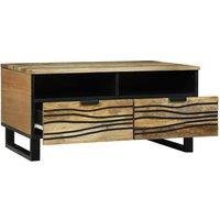 Berkfield Home Coffee Table - 80 x 54 x 40 cm - Solid Mango Wood in Brown