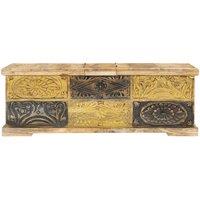 Berkfield Home Coffee Table 100x50x35 cm Solid Mango Wood in Brown | Size: 100 x 50 x 35 cm