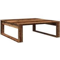 Berkfield Home Coffee Table Old Wood 100x100x35 cm Engineered Wood in Brown | Size: 100 x 100 x 35 cm