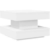 Berkfield Home Coffee Table 360-Degree Rotatable White 50x50x34.5 cm
