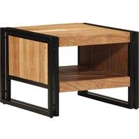 Berkfield Home Coffee Table 50x50x38 cm Solid Wood Acacia in Brown | Size: 50 x 50 x 38 cm