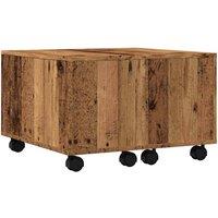 Berkfield Home Coffee Table Old Wood 60x60x38 cm Engineered Wood in Brown | Size: 60 x 60 x 38 cm